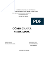 Ensayo Cómo Ganar Mercados, Analisis de Pructividad Del Mercadeo, Yrlenis Balza