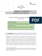 El Género en Las Memorias - MODULO 3 (Oberti) 2021