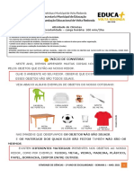 Atividade 1 2º Ano Ciências 2021