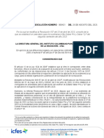 Resolución #000421 Del 25 de Agosto Del 2023