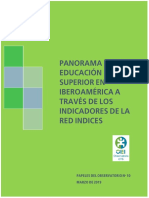 OCTS - Panorama de La Educación Superior en Iberoamérica Fanelli Módulo 5