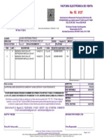 8127 No FE: Factura Electrónica de Venta