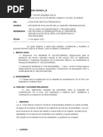 Inform de Campaña Del Buen Trato