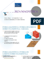 FÍSICA TEMA 3 - FUERZA MAGNÉTICA - 4to Bimestre V°AÑO