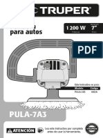 Manual de La Pulidora Truper Modelo PULA-7A3