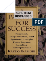 A Passion For Success Practical Inspirational and Spiritual Insight From Japans Leading Entrepreneur 0070317844 9780070317840 Compress