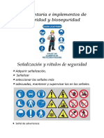 Indumentaria e Implementos de Seguridad y Bioseguridad