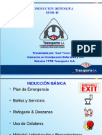 Curso SSMS 40 Conduccion Defensiva Metodologia YPFB Transporte S.A.