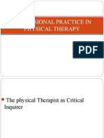 Physical Therapist As Critical Inquirer