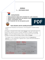 Cash Payments Journal Lesson Activity