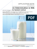 Whey Protein Determination in Milk 206206