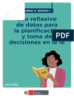 S1 - Lectura - Uso Reflexivo de Datos para La Mejora de La IE y Los Aprendizajes