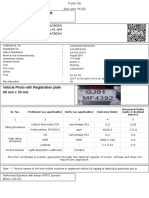 Vehicle Photo With Registration Plate 60 MM X 30 MM: Pollution Under Control Certificate