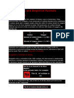 Moles and Empirical Formula