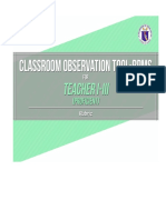 Rubric Cot Rpms Proficient 2022 2023