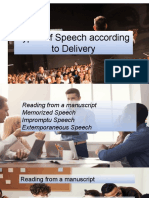 14types of Speech According To Delivery