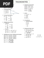 Trigonometría (Fórmulas)