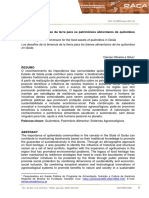 Os Desafios Da Posse Da Terra para Os Patrimônios Alimentares de Quilombos em Goiás