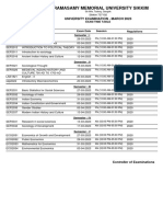 Timetable