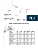 Caractéristique de La Structure: Type Nom Résistance Densité Prix (Kpa) (Kn/M3)