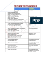 Reports and Indices 