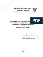 Analisis de Prefactibilidad Tecnico-Economica para Conformar Una Empresa de Ingenieria y Geomensura