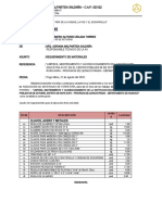 Carta N°010-2023-Anms-Rt-Requerimiento de Materiales