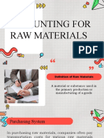 Accounting For Raw Material and Labor