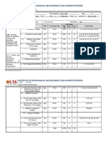 Table of Specification Mth121