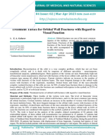 Treatment Tactics For Orbital Wall Fractures With Regard To Visual Function