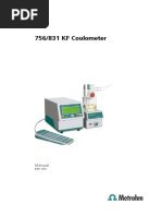 Manual 831 756 KF Coulometer EN