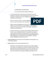 AVB Outline Investment Thesis