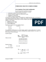 Chap 4 Synthèse Des Circuits Combin