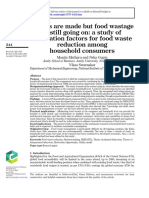 Efforts Are Made But Food Wastage Is Still Going On - A Study of Motivation Factors For Food Waste Reduction Among Household Consumers