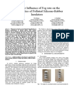 Flashover Influence of Fog Rate On The Characteristics of Polluted Silicone Rubber Insulators