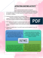 Factors Affecting Enzyme Activity