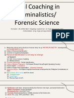 I Am Sharing Final Coaching in Criminalistics 1 With You