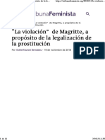 "La Violación" de Magritte, A Propósito de La Legalización de La Prostitución - Tribuna Feminista