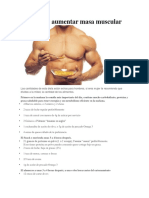 Dieta para Aumentar Masa Muscular