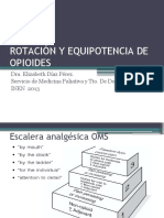 Rotación Y Equipotencia de Opioides: Dra. Elizabeth Díaz Pérez. Servicio de Medicina Paliativa y Tto. de Dolor INEN 2013