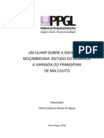 UM OLHAR SOBRE A IDENTIDADE MOÇAMBICANA - ESTUDO DO ROMANCE A VARANDA DO FRANGIPANI DE MIA COUTO - Fátima Catarina Santos de Aguiar