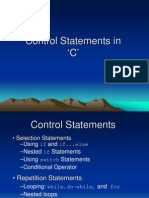 3 Control Statements