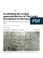 Scrutinising The Asokan Approach - Review of The Asoka Inscriptions' by Herman Tieken - Frontline