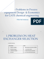 Practice Problems in Process Equipment Design