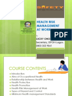 Occupational Health Risk L3