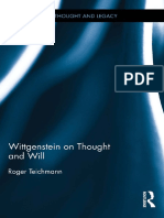 (Wittgenstein's Thought and Legacy) Roger Teichmann - Wittgenstein On Thought and Will (2015, Routledge) - Libgen - Li