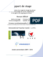 Rapport de Stage. Programmation D'un Logiciel Chargé de Piloter Un Banc D'encodage de Cartes Magnétiques Et de Gérer Les Mappings de Cartes