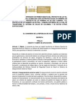 Articulado Reforma A La Salud para 2do Debate