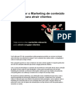 Como Usar o Marketing de Conteúdo para Atrair Clientes