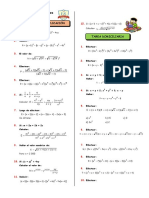 ALGEBRA TEMA 5 NIVEL PREUNIVERSITARIO Productos Notables I